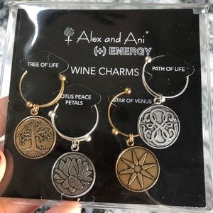 Alex and ani wine glass charms